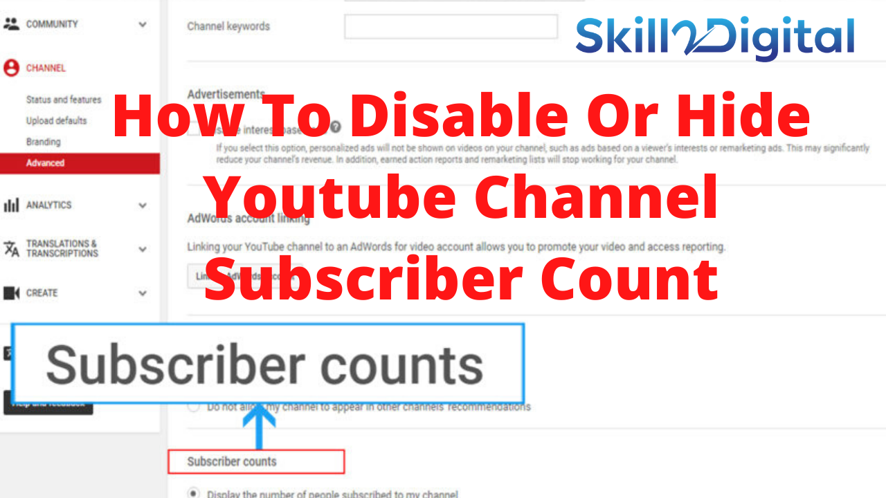 How To Disable Or Hide Youtube Channel Subscriber Count