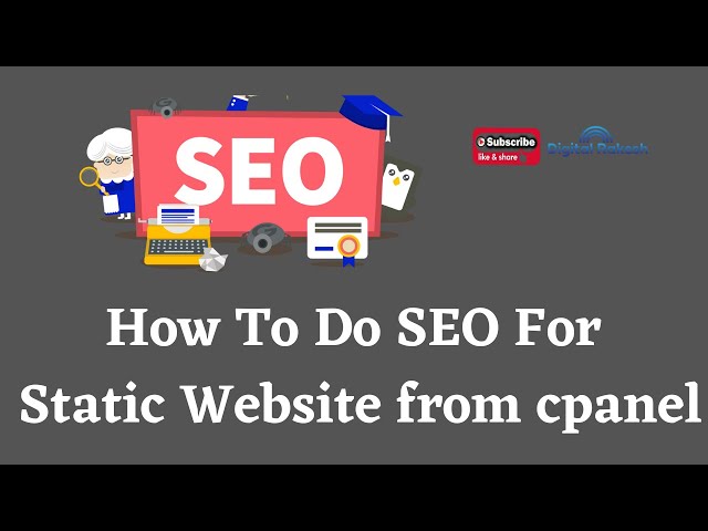 How To Do SEO For Static Website from Cpanel