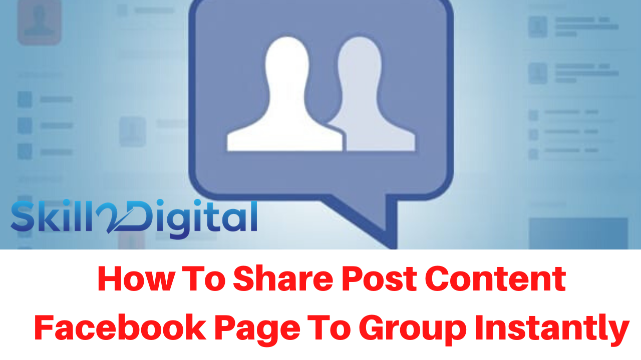 How To Share Post Content Facebook Page To Group Instantly