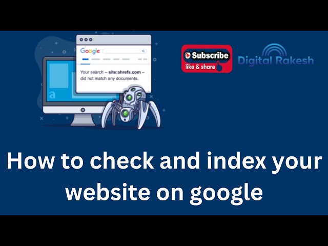 How to check and index your website on google