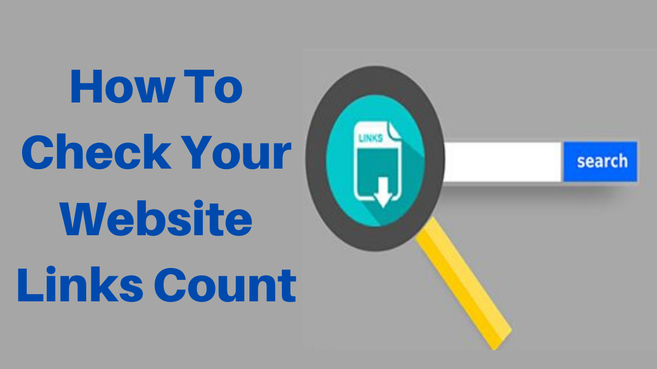 How to check your website links count