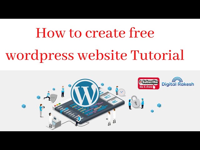 How to create free wordpress website step by step tutorial