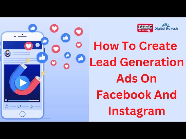 How to create lead generation ads on facebook and instagram