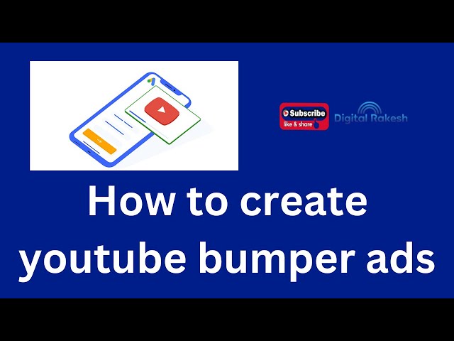 How to create youtube bumper ads | create 6 sec youtube video ads from google AdWords