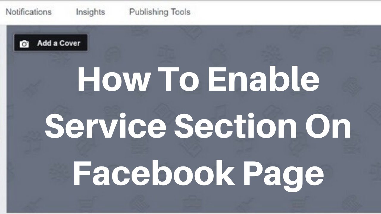 How to enable service Request section on facebook business page