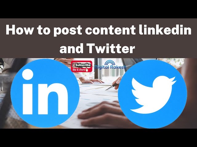 How to post content linkedin and and Twitter step by step tutorial