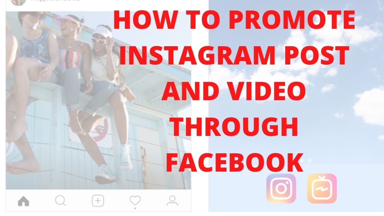 How to promote Instagram post and video through Facebook