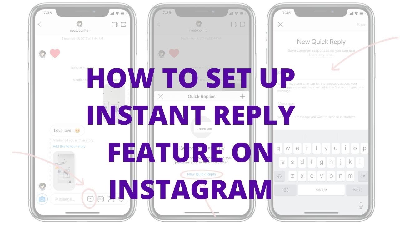 How to set up instant reply feature on Instagram