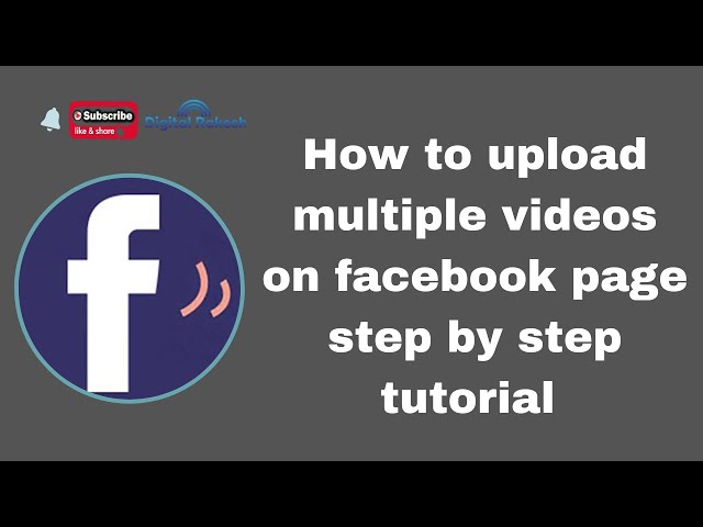 How to upload multiple videos on facebook page step by step tutorial