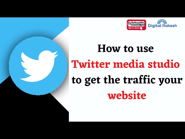 How to use Twitter media studio to get the traffic your website