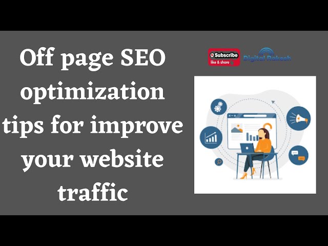 Off page SEO optimization tips for improve your website traffic