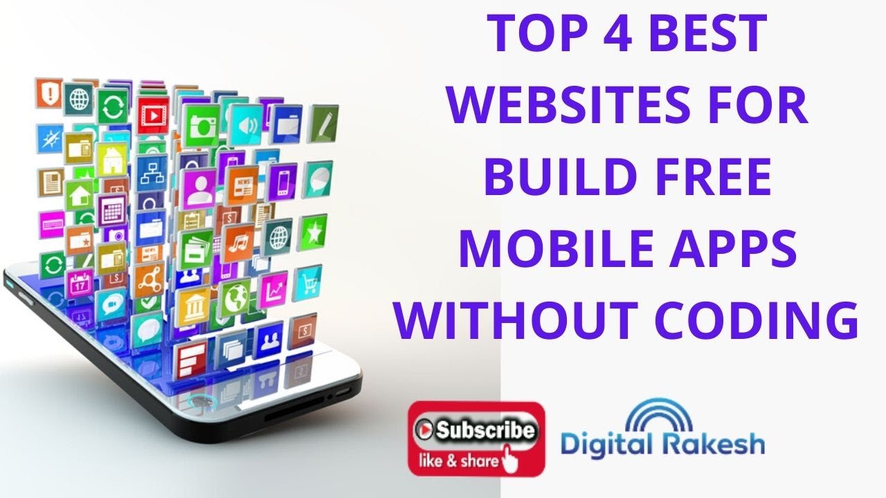 Top 4 Best Websites for Build free mobile Apps without Coding