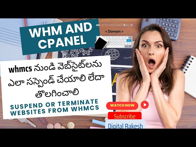 How to Suspend or terminate websites from whmcs in Telugu | Digital Marketing Training Free Tutorial